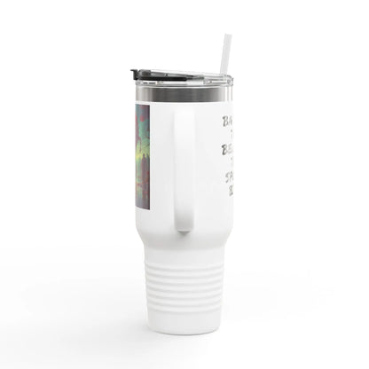 Spooky Bitch Insulated Travel Mug for Adventure Seekers Ideal for Coffee Lovers Eco-Friendly Hydration Perfect