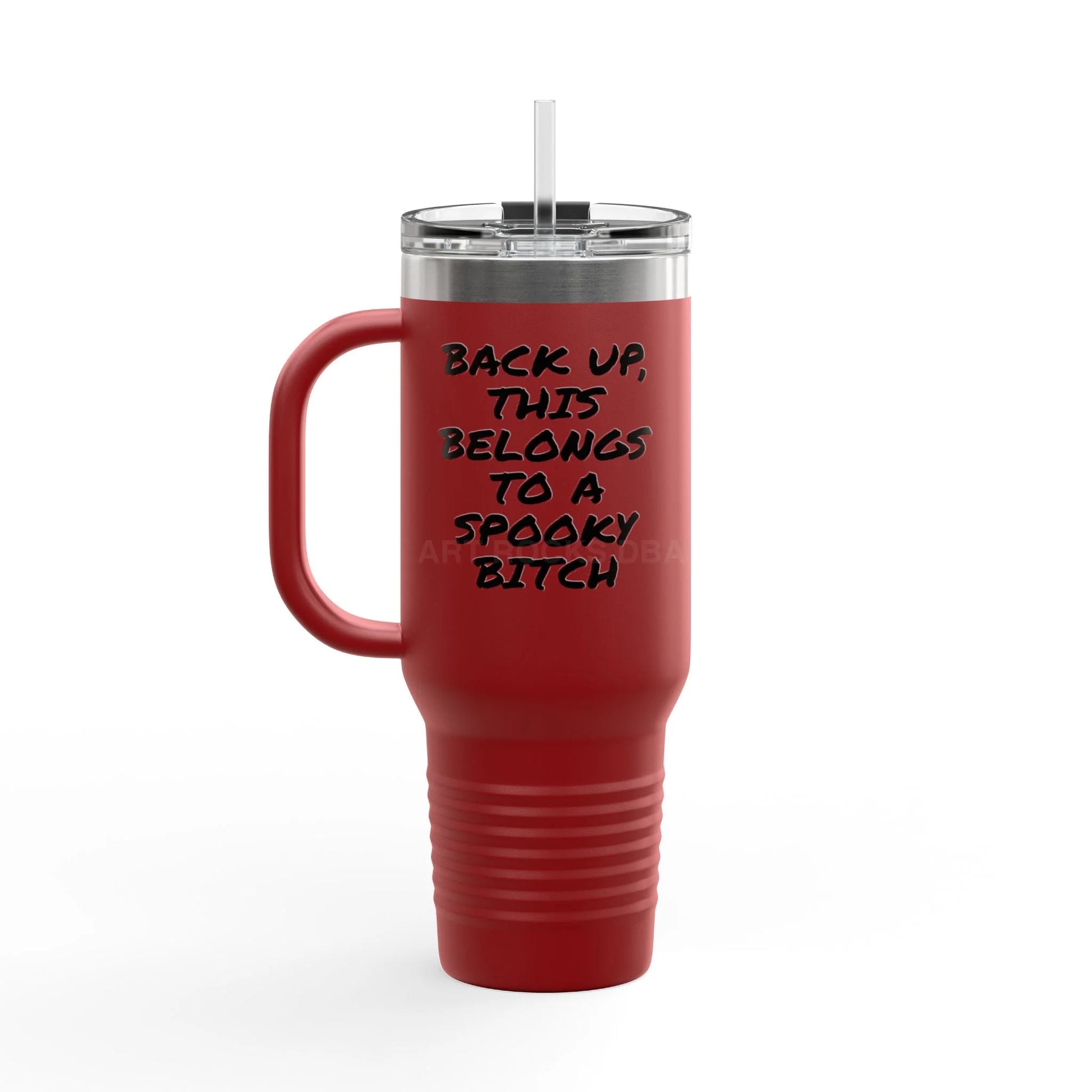 Spooky Bitch Insulated Travel Mug for Adventure Seekers Ideal for Coffee Lovers Eco-Friendly Hydration Perfect