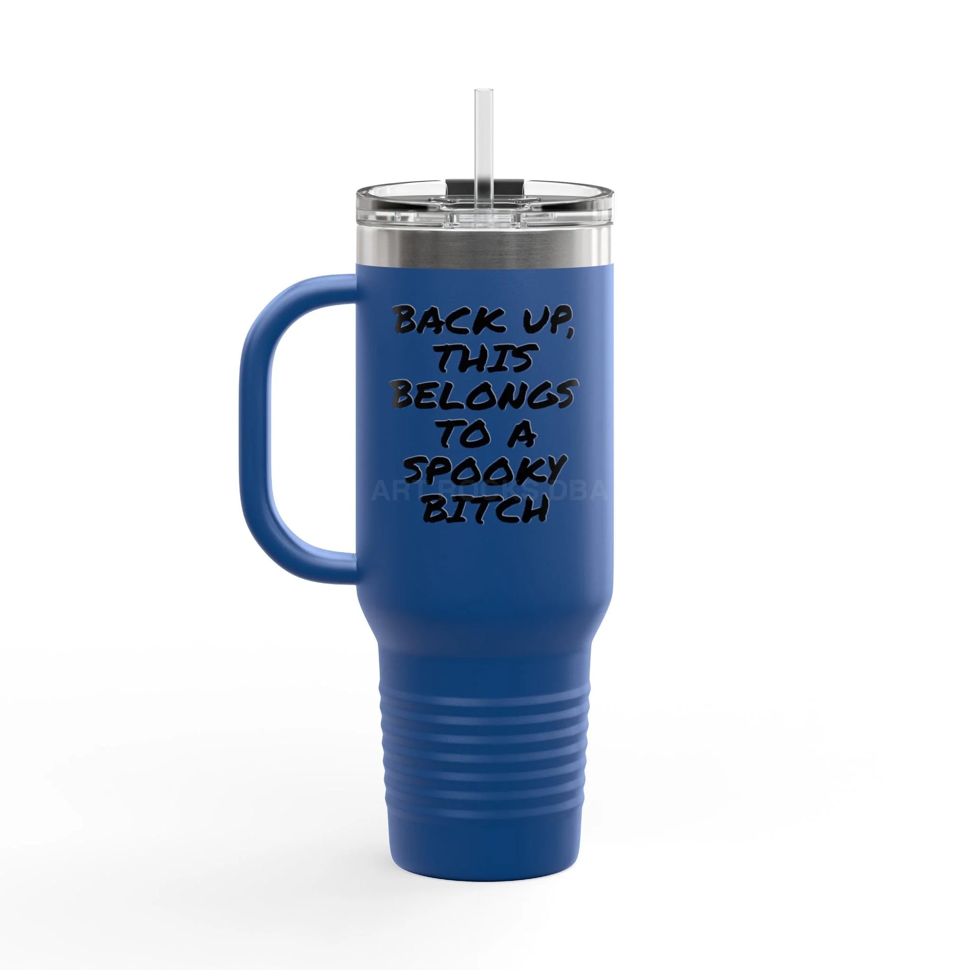 Spooky Bitch Insulated Travel Mug for Adventure Seekers Ideal for Coffee Lovers Eco-Friendly Hydration Perfect