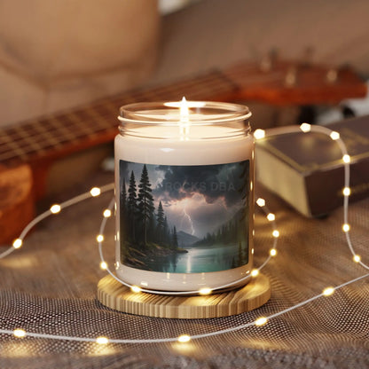 Stormy Lake Scented Candle Aromatherapy Candle for Relaxation Eco-Friendly Gift Home Decor Candle for Meditation