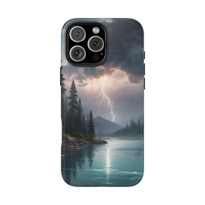 Stormy Lake Tough Phone Cases for Adventurers Protective Phone Cover Outdoor Enthusiast Gift Stylish Cases for Nature