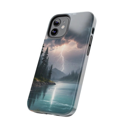 Stormy Lake Tough Phone Cases for Adventurers Protective Phone Cover Outdoor Enthusiast Gift Stylish Cases for Nature