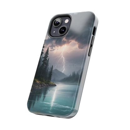 Stormy Lake Tough Phone Cases for Adventurers Protective Phone Cover Outdoor Enthusiast Gift Stylish Cases for Nature