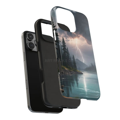Stormy Lake Tough Phone Cases for Adventurers Protective Phone Cover Outdoor Enthusiast Gift Stylish Cases for Nature