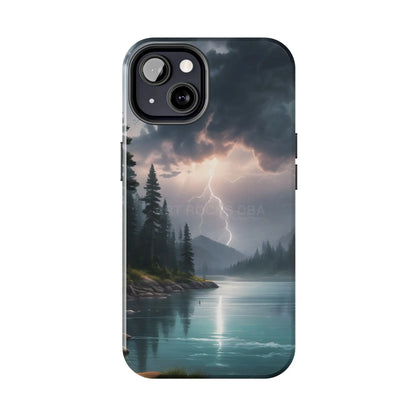 Stormy Lake Tough Phone Cases for Adventurers Protective Phone Cover Outdoor Enthusiast Gift Stylish Cases for Nature