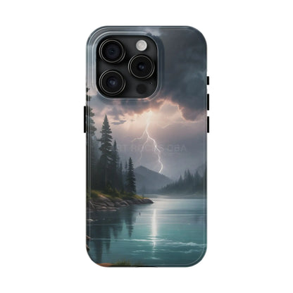Stormy Lake Tough Phone Cases for Adventurers Protective Phone Cover Outdoor Enthusiast Gift Stylish Cases for Nature