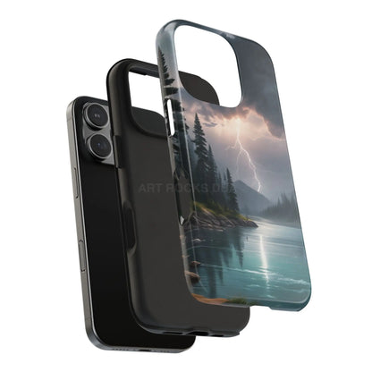 Stormy Lake Tough Phone Cases for Adventurers Protective Phone Cover Outdoor Enthusiast Gift Stylish Cases for Nature