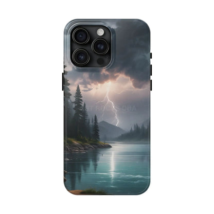 Stormy Lake Tough Phone Cases for Adventurers Protective Phone Cover Outdoor Enthusiast Gift Stylish Cases for Nature