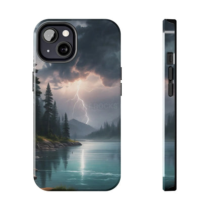 Stormy Lake Tough Phone Cases for Adventurers Protective Phone Cover Outdoor Enthusiast Gift Stylish Cases for Nature