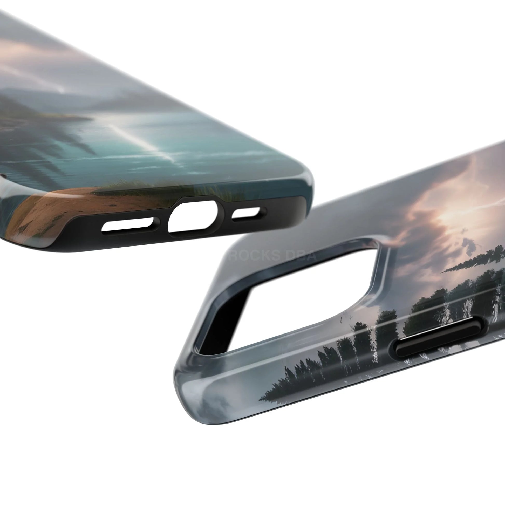 Stormy Lake Tough Phone Cases for Adventurers Protective Phone Cover Outdoor Enthusiast Gift Stylish Cases for Nature
