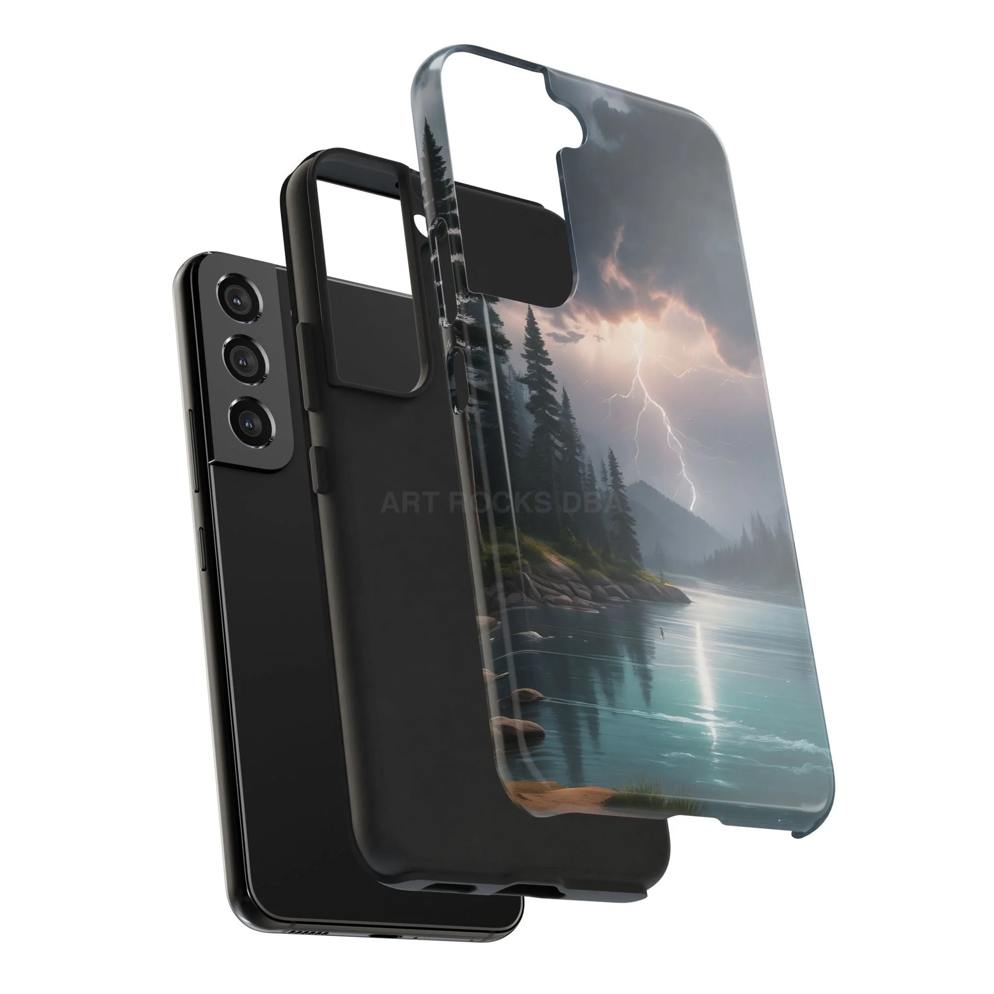Stormy Lake Tough Phone Cases for Adventurers Protective Phone Cover Outdoor Enthusiast Gift Stylish Cases for Nature