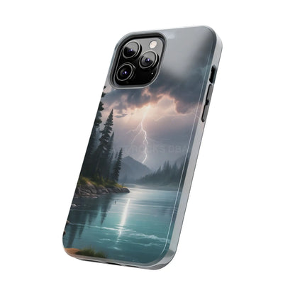 Stormy Lake Tough Phone Cases for Adventurers Protective Phone Cover Outdoor Enthusiast Gift Stylish Cases for Nature