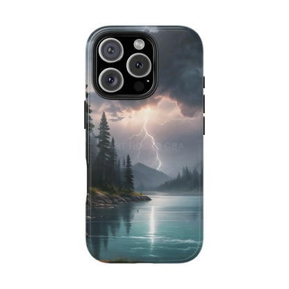 Stormy Lake Tough Phone Cases for Adventurers Protective Phone Cover Outdoor Enthusiast Gift Stylish Cases for Nature