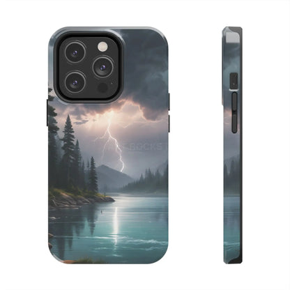 Stormy Lake Tough Phone Cases for Adventurers Protective Phone Cover Outdoor Enthusiast Gift Stylish Cases for Nature