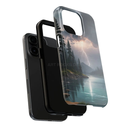Stormy Lake Tough Phone Cases for Adventurers Protective Phone Cover Outdoor Enthusiast Gift Stylish Cases for Nature