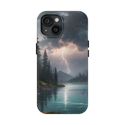 Stormy Lake Tough Phone Cases for Adventurers Protective Phone Cover Outdoor Enthusiast Gift Stylish Cases for Nature