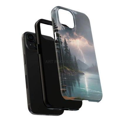 Stormy Lake Tough Phone Cases for Adventurers Protective Phone Cover Outdoor Enthusiast Gift Stylish Cases for Nature