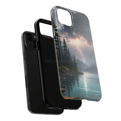 Stormy Lake Tough Phone Cases for Adventurers Protective Phone Cover Outdoor Enthusiast Gift Stylish Cases for Nature