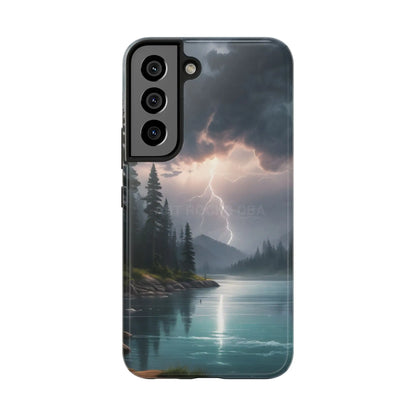 Stormy Lake Tough Phone Cases for Adventurers Protective Phone Cover Outdoor Enthusiast Gift Stylish Cases for Nature