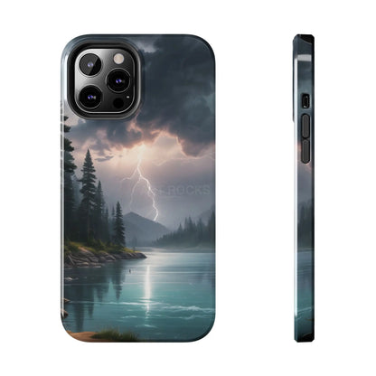 Stormy Lake Tough Phone Cases for Adventurers Protective Phone Cover Outdoor Enthusiast Gift Stylish Cases for Nature