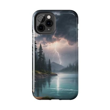 Stormy Lake Tough Phone Cases for Adventurers Protective Phone Cover Outdoor Enthusiast Gift Stylish Cases for Nature