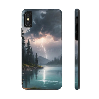 Stormy Lake Tough Phone Cases for Adventurers Protective Phone Cover Outdoor Enthusiast Gift Stylish Cases for Nature