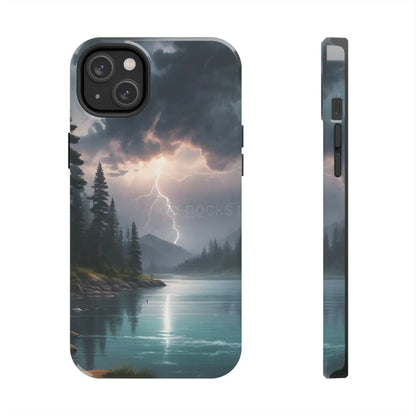 Stormy Lake Tough Phone Cases for Adventurers Protective Phone Cover Outdoor Enthusiast Gift Stylish Cases for Nature