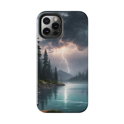 Stormy Lake Tough Phone Cases for Adventurers Protective Phone Cover Outdoor Enthusiast Gift Stylish Cases for Nature