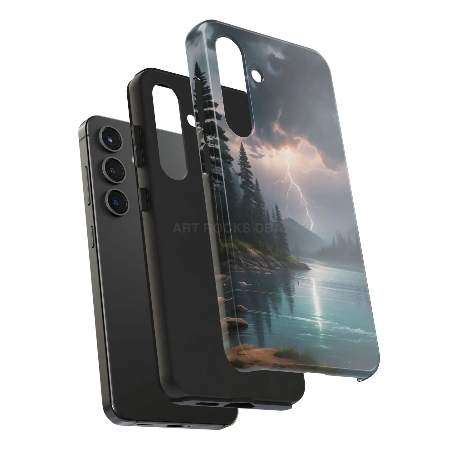 Stormy Lake Tough Phone Cases for Adventurers Protective Phone Cover Outdoor Enthusiast Gift Stylish Cases for Nature