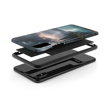 Stormy Lake Tough Phone Cases for Adventurers Protective Phone Cover Outdoor Enthusiast Gift Stylish Cases for Nature