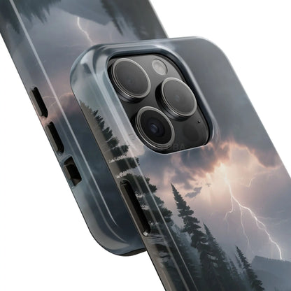Stormy Lake Tough Phone Cases for Adventurers Protective Phone Cover Outdoor Enthusiast Gift Stylish Cases for Nature