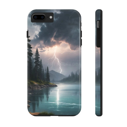 Stormy Lake Tough Phone Cases for Adventurers Protective Phone Cover Outdoor Enthusiast Gift Stylish Cases for Nature