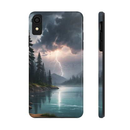 Stormy Lake Tough Phone Cases for Adventurers Protective Phone Cover Outdoor Enthusiast Gift Stylish Cases for Nature