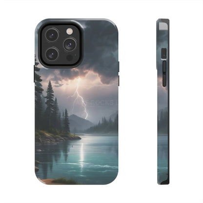 Stormy Lake Tough Phone Cases for Adventurers Protective Phone Cover Outdoor Enthusiast Gift Stylish Cases for Nature