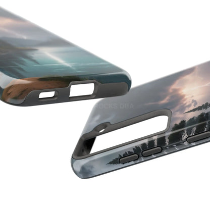 Stormy Lake Tough Phone Cases for Adventurers Protective Phone Cover Outdoor Enthusiast Gift Stylish Cases for Nature