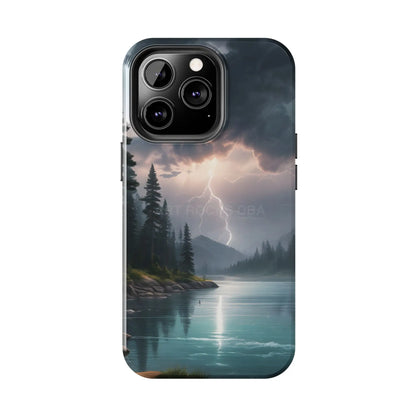 Stormy Lake Tough Phone Cases for Adventurers Protective Phone Cover Outdoor Enthusiast Gift Stylish Cases for Nature