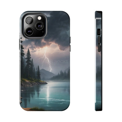 Stormy Lake Tough Phone Cases for Adventurers Protective Phone Cover Outdoor Enthusiast Gift Stylish Cases for Nature