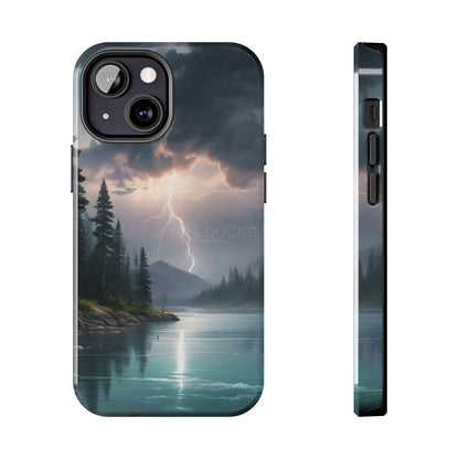 Stormy Lake Tough Phone Cases for Adventurers Protective Phone Cover Outdoor Enthusiast Gift Stylish Cases for Nature