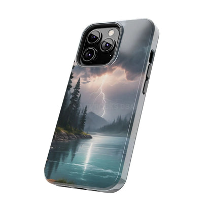 Stormy Lake Tough Phone Cases for Adventurers Protective Phone Cover Outdoor Enthusiast Gift Stylish Cases for Nature