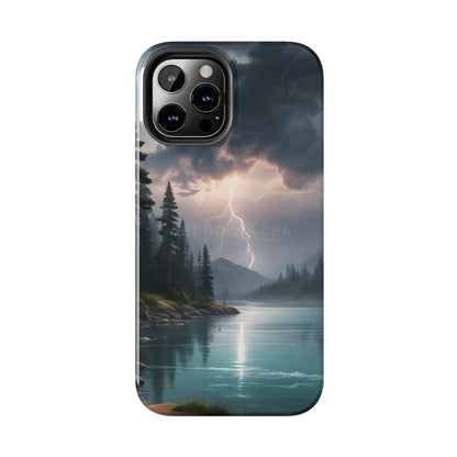 Stormy Lake Tough Phone Cases for Adventurers Protective Phone Cover Outdoor Enthusiast Gift Stylish Cases for Nature