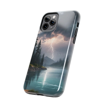 Stormy Lake Tough Phone Cases for Adventurers Protective Phone Cover Outdoor Enthusiast Gift Stylish Cases for Nature