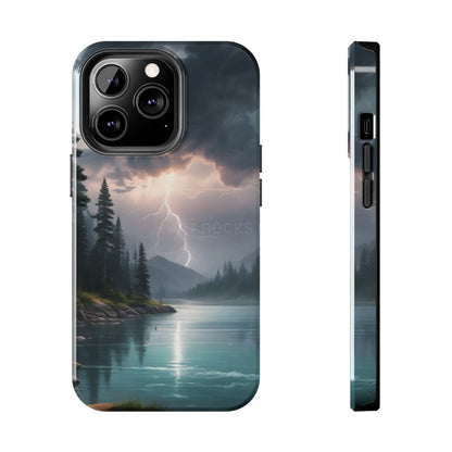 Stormy Lake Tough Phone Cases for Adventurers Protective Phone Cover Outdoor Enthusiast Gift Stylish Cases for Nature