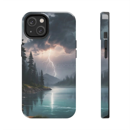 Stormy Lake Tough Phone Cases for Adventurers Protective Phone Cover Outdoor Enthusiast Gift Stylish Cases for Nature