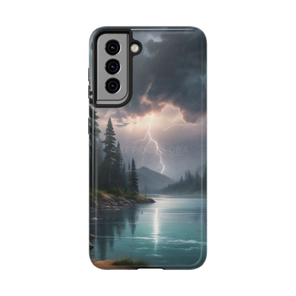 Stormy Lake Tough Phone Cases for Adventurers Protective Phone Cover Outdoor Enthusiast Gift Stylish Cases for Nature