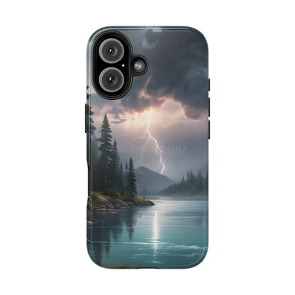 Stormy Lake Tough Phone Cases for Adventurers Protective Phone Cover Outdoor Enthusiast Gift Stylish Cases for Nature