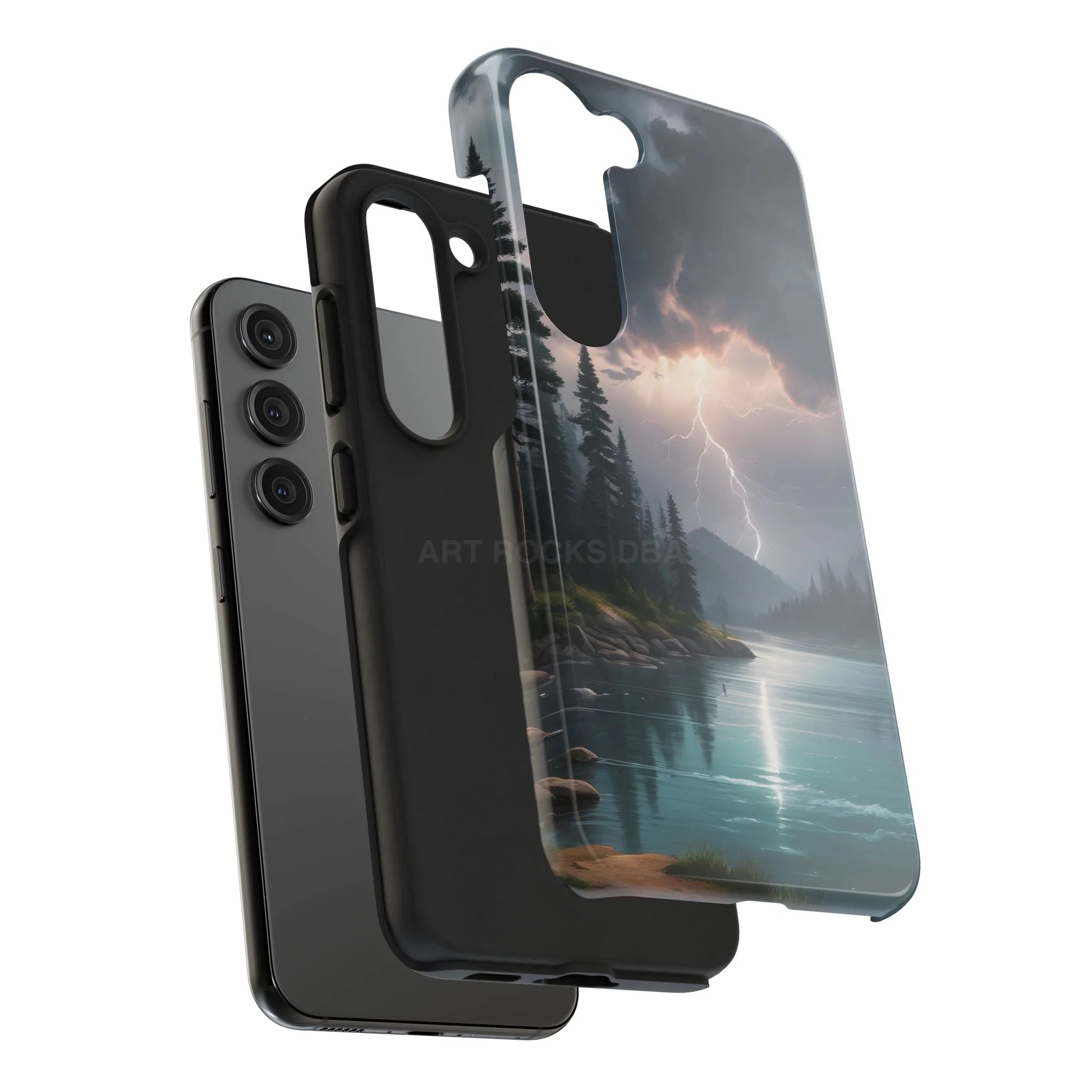 Stormy Lake Tough Phone Cases for Adventurers Protective Phone Cover Outdoor Enthusiast Gift Stylish Cases for Nature