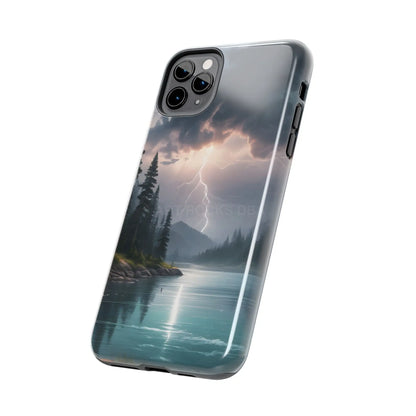 Stormy Lake Tough Phone Cases for Adventurers Protective Phone Cover Outdoor Enthusiast Gift Stylish Cases for Nature