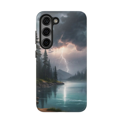 Stormy Lake Tough Phone Cases for Adventurers Protective Phone Cover Outdoor Enthusiast Gift Stylish Cases for Nature