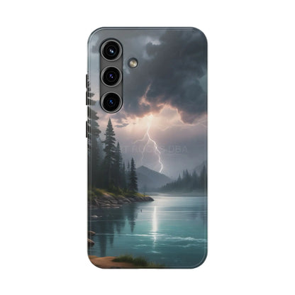Stormy Lake Tough Phone Cases for Adventurers Protective Phone Cover Outdoor Enthusiast Gift Stylish Cases for Nature