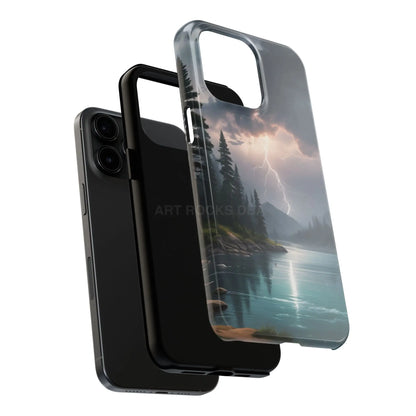 Stormy Lake Tough Phone Cases for Adventurers Protective Phone Cover Outdoor Enthusiast Gift Stylish Cases for Nature
